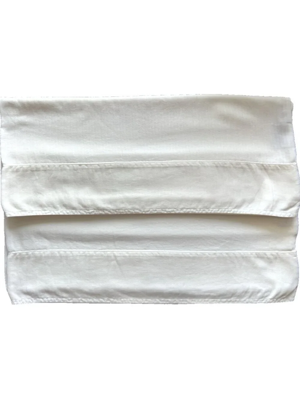 SFERRA Pillowcase PAIR Std IVORY Cream 100% Egyptian Cotton ITALY LUXURY Linens